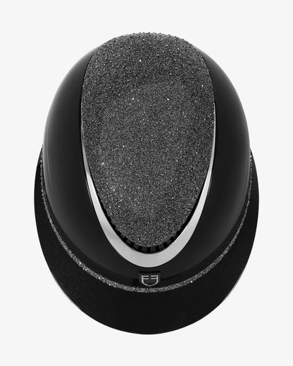 Casco Luxury (visera ancha y brillantes) – Equestro
