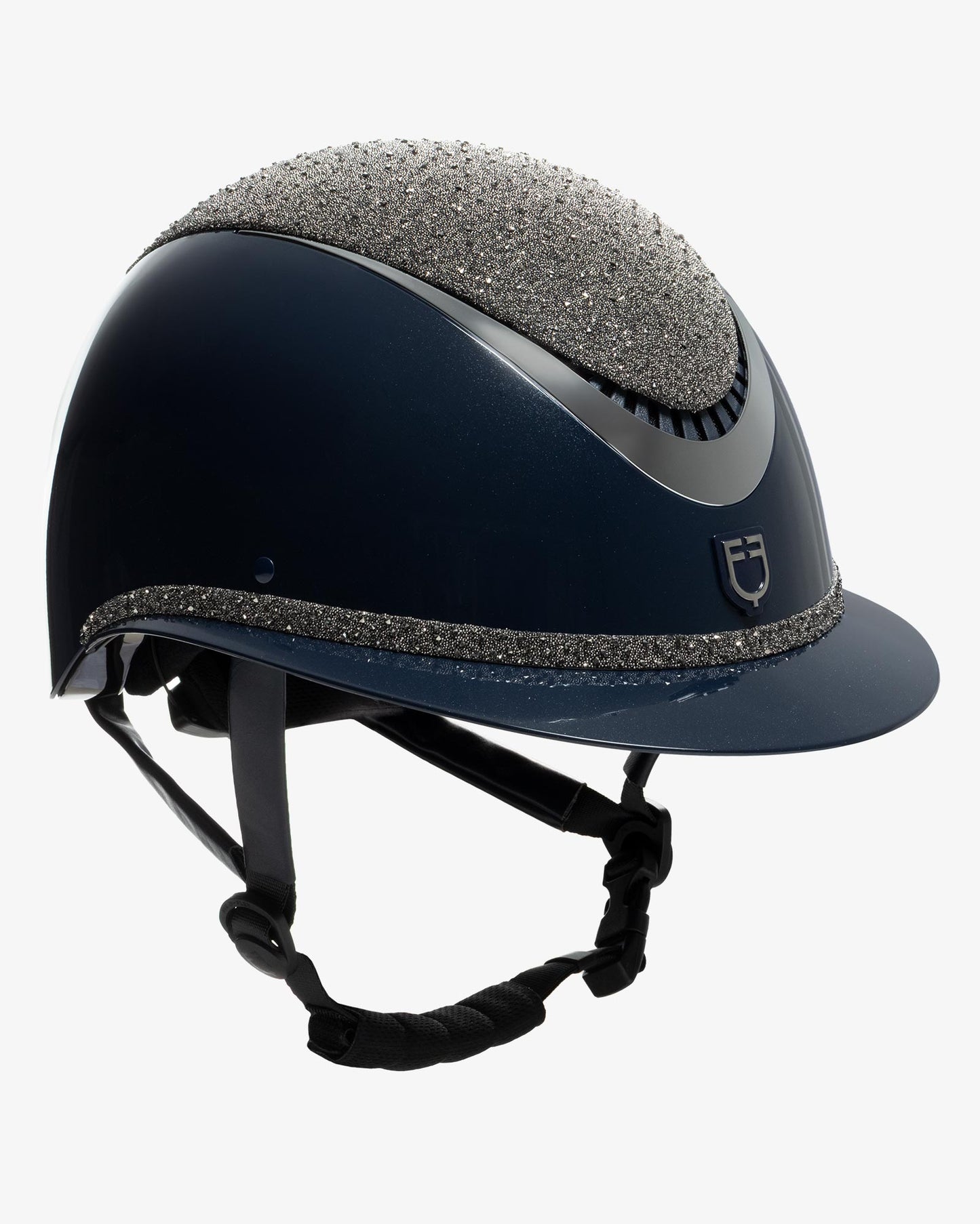 Casco Luxury (visera ancha y brillantes) – Equestro