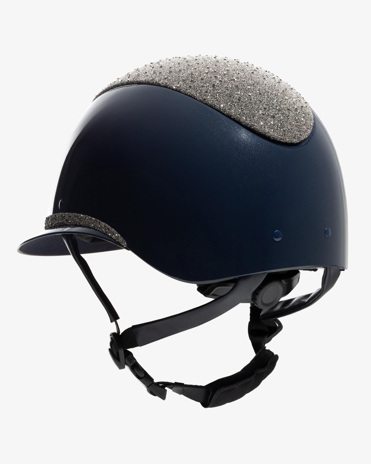 Casco Luxury (visera ancha y brillantes) – Equestro