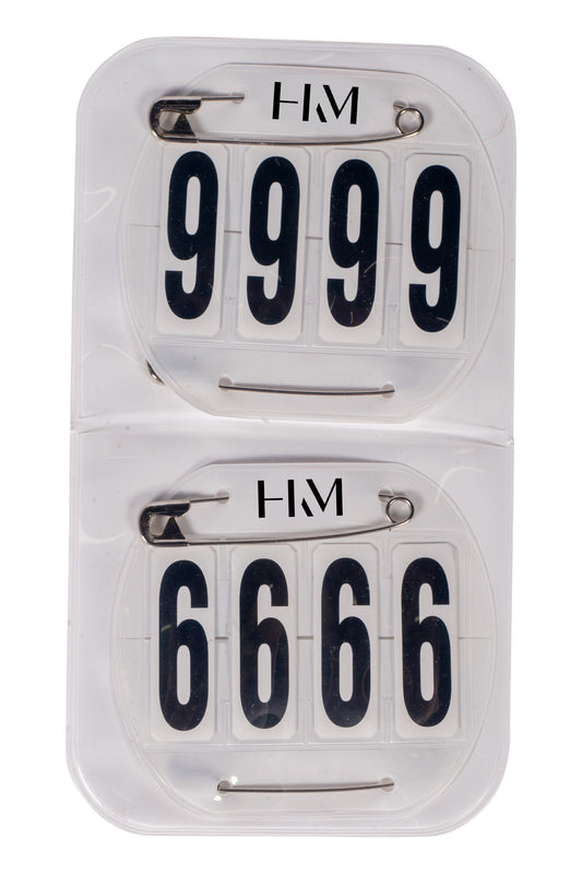 Accesorio ecuestre Números de competición -Classic HKM para equitación