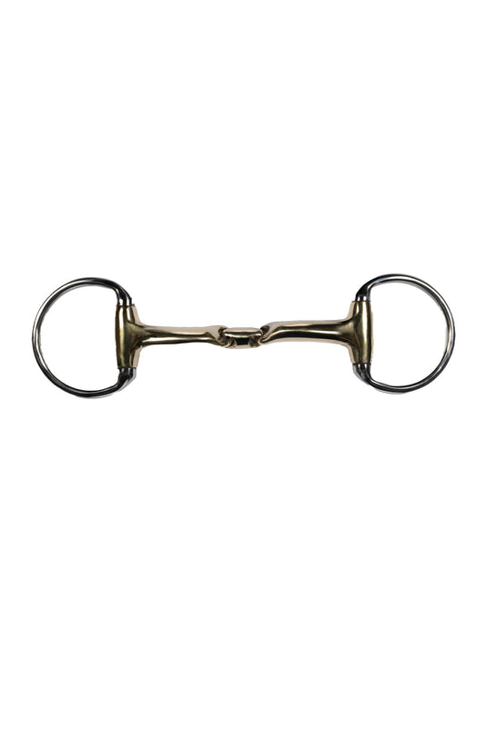 Embocaduras Filete oliva dob. articulacion -Soft Contact-14 mm HKM para equitación