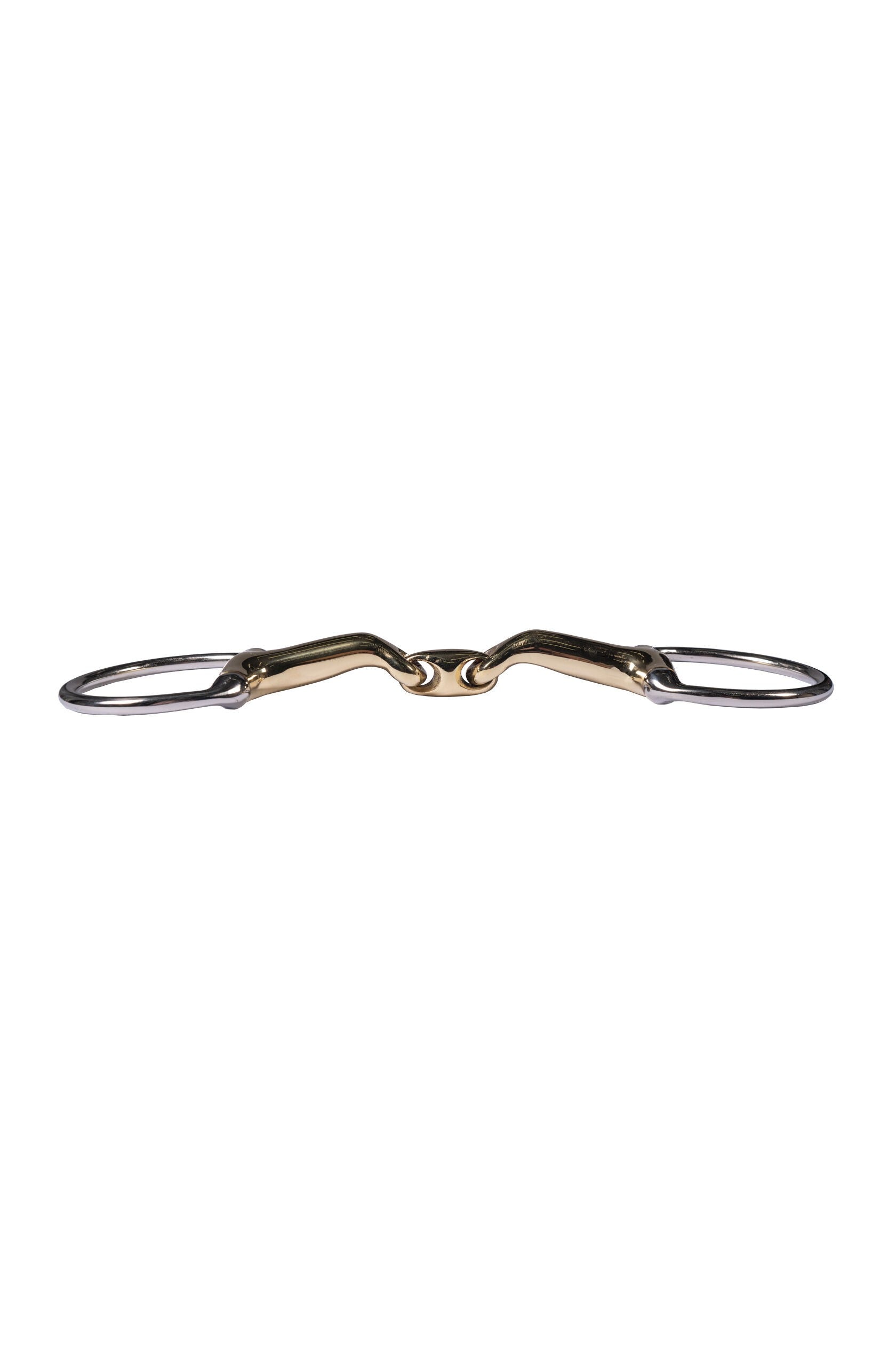 Embocaduras Filete oliva doble articulacion -High Curve- 14 mm HKM para equitación - vista 2