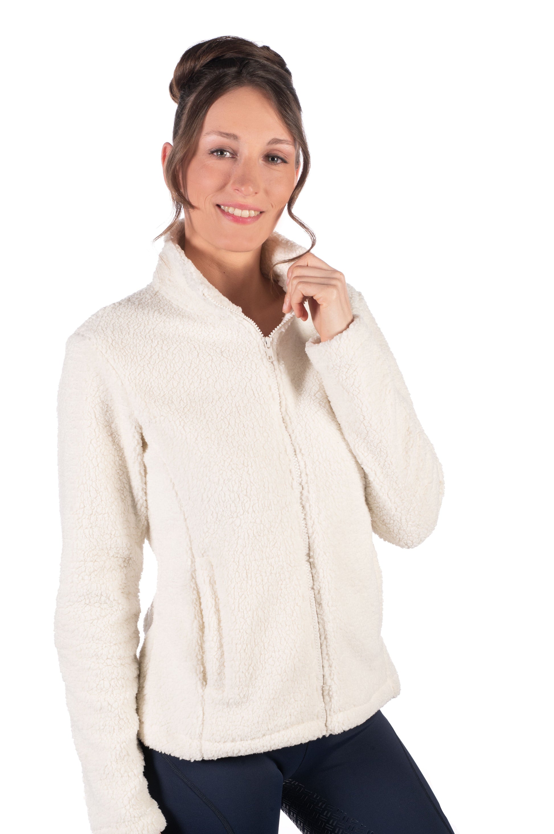Fleece Jacket HKM Teddy Jacket Cloud detalle 5