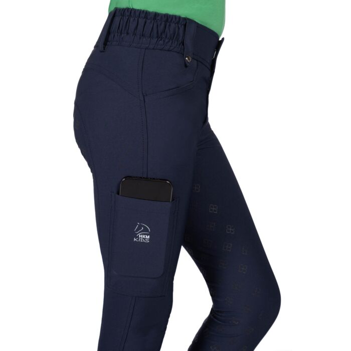 Pantalones Silicone Full Seat pantalón de equitación HKM infantil Silicone Full Seat Riding pantalón de equitación para equitación - vista 4