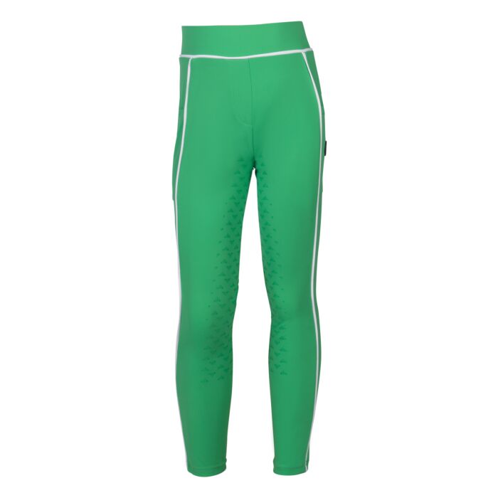 Leggings de montar -Maui- c. full silicona HKM verde