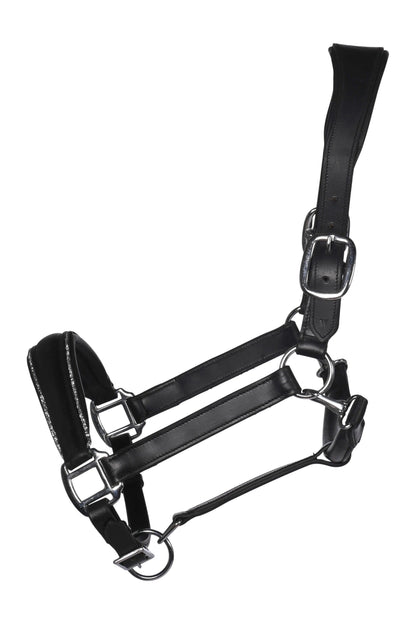 Cabezada de cuero -Glamour HKM para equitación