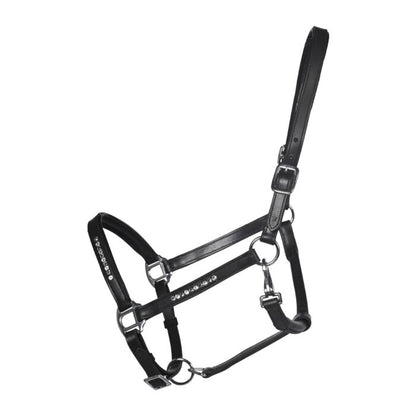 Leather cabezada de cuadras HKM Leather Head Collar Sparkle para equitación - vista 2