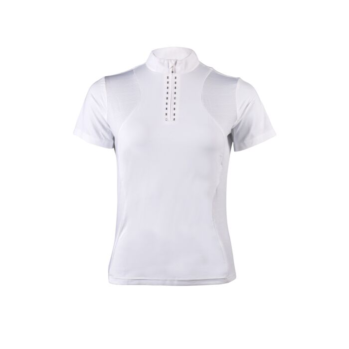 Polo de concurso -Glam- HKM blanco