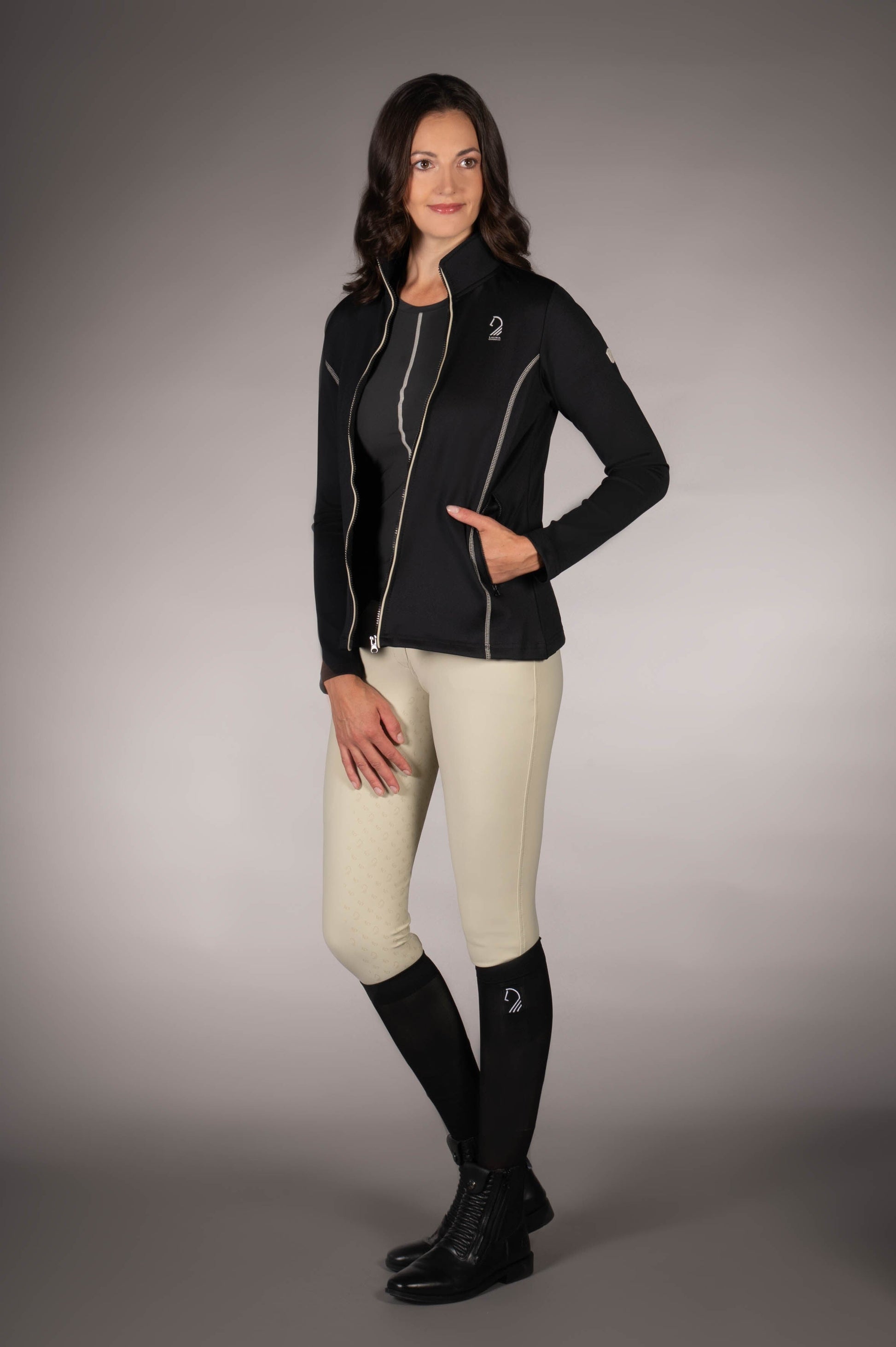 Sweat chaquetas Lauria Garrelli Sweat chaqueta Limone para equitación - vista 4