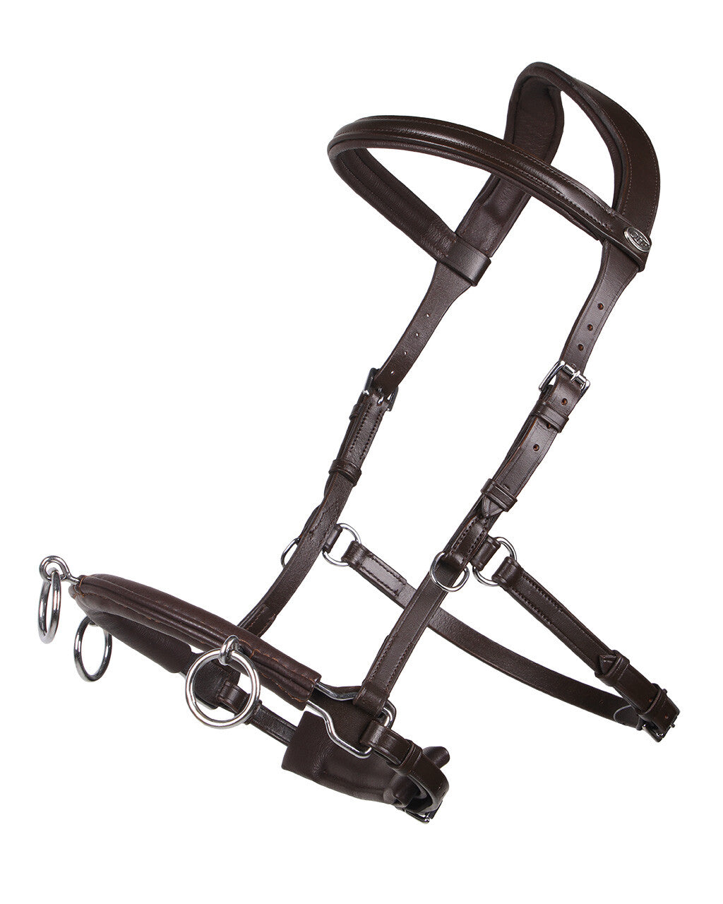 Cabezada de cuadra Cavesson cuero QHP para equitación