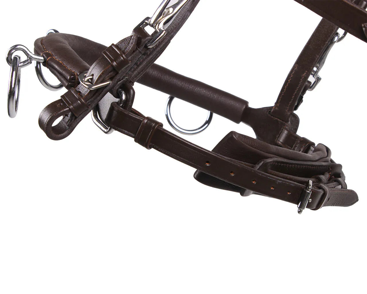 Cabezada de cuadra Cavesson Leather QHP para equitación - vista 6