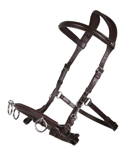 Cabezada de cuadra Cavesson Leather QHP para equitación - vista 15
