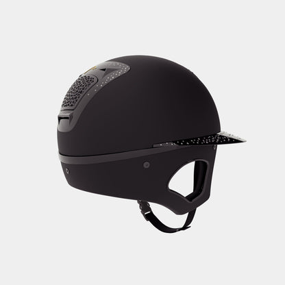 Cascos Helmets Freejump Riding Helmet Matt Voronoi Precious Crystals con Temple para equitación - vista 3