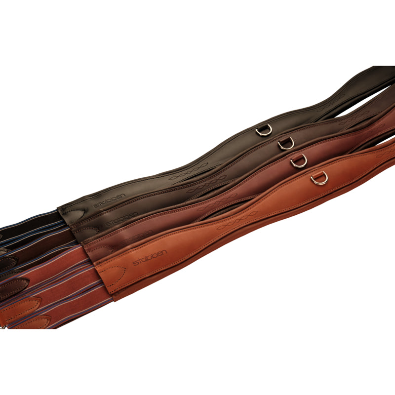 Cincha Stübben Leather Long Girth with Elastic detalle 3