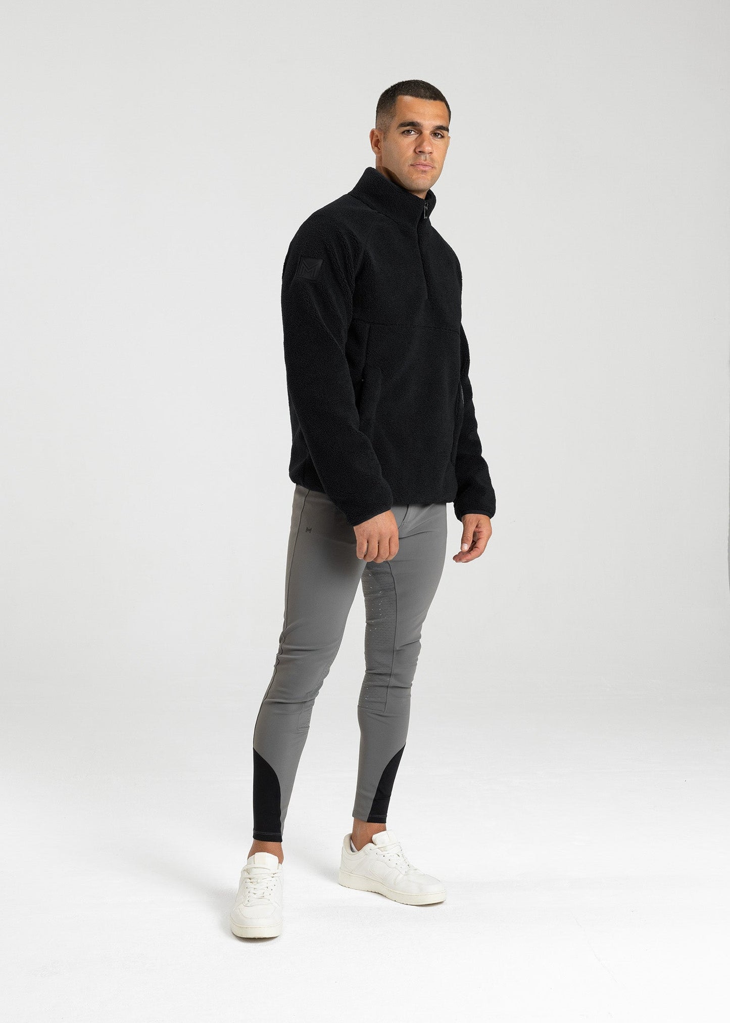 Camiseta técnica Maximilian Equestrian Clan Teddy Halfzip (Black)