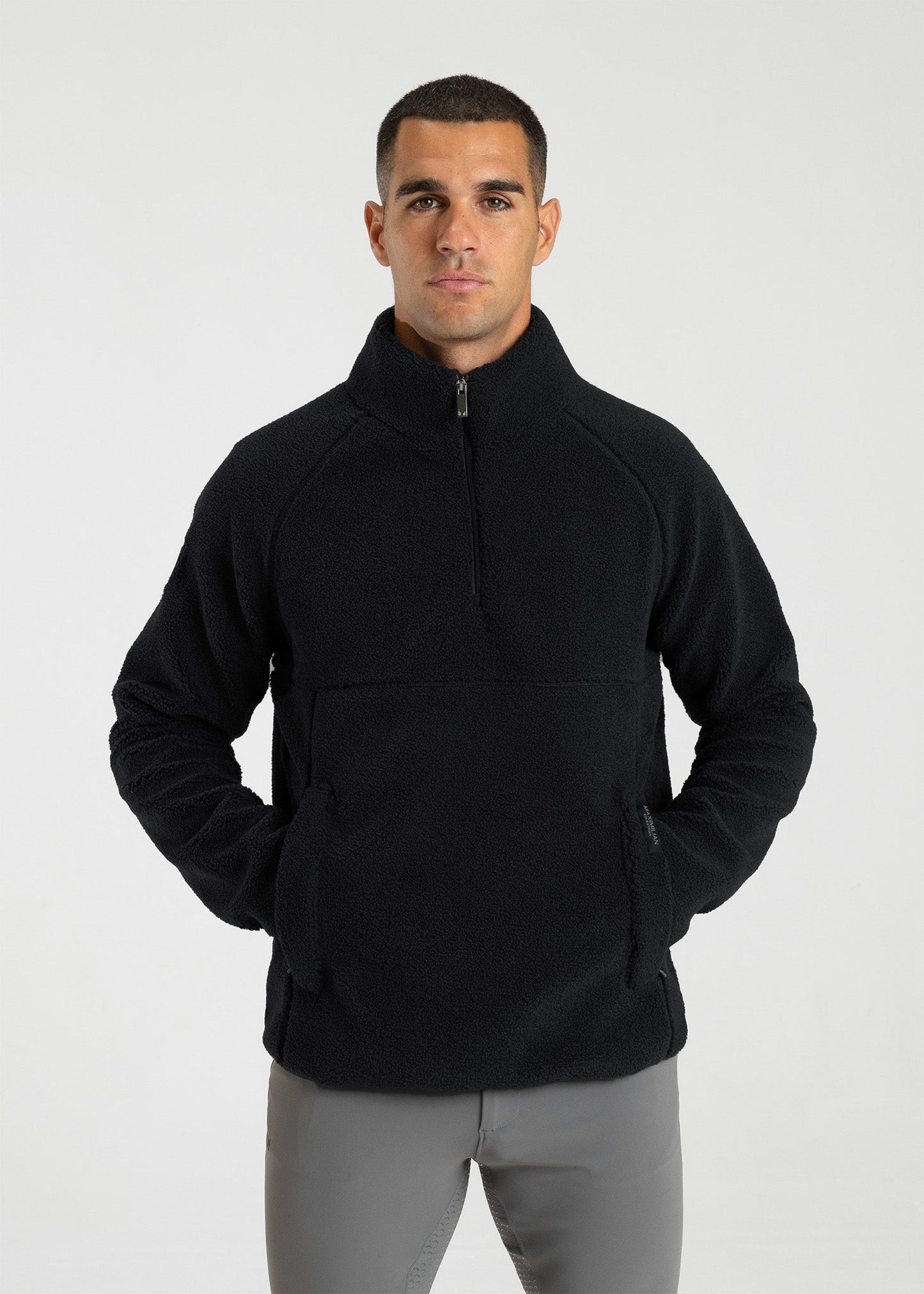Camiseta técnica Maximilian Equestrian Clan Teddy Halfzip (Black)
