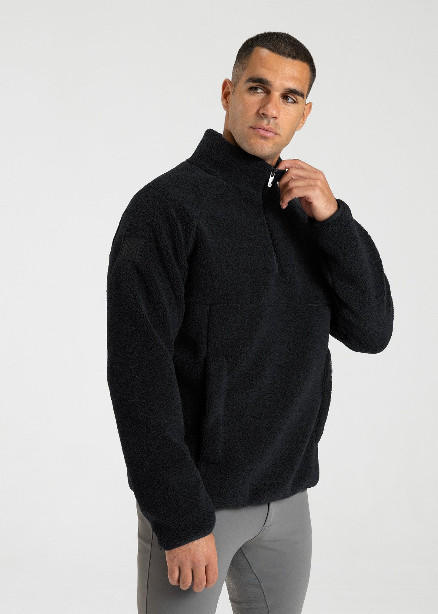 Camiseta técnica Maximilian Equestrian Clan Teddy Halfzip (Black)