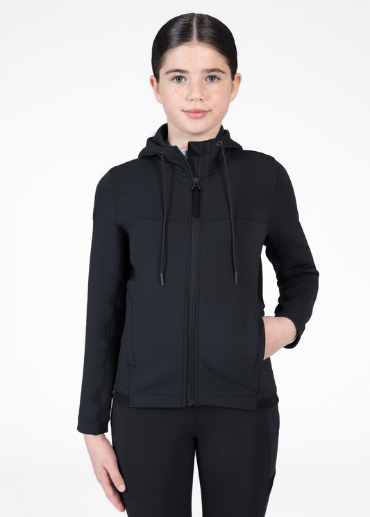 Accesorio ecuestre Maximilian Equestrian YR Club Zip Hoodie (Black) para equitación