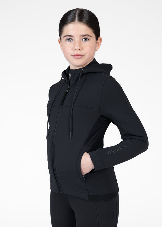 Accesorio ecuestre Maximilian Equestrian YR Club Zip Hoodie (Black) para equitación - vista 2