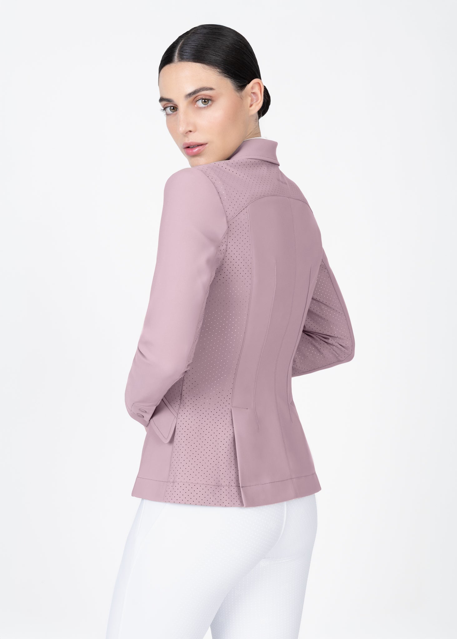 Producto ecuestre Maximilian Equestrian Aura Show Jacket (Mauve) detalle 4