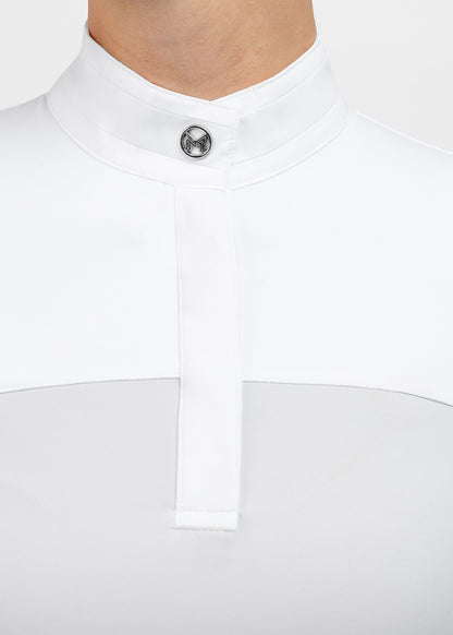 Camiseta técnica Maximilian Equestrian Era Long Sleeve Show Shirt (Glacier) detalle 6