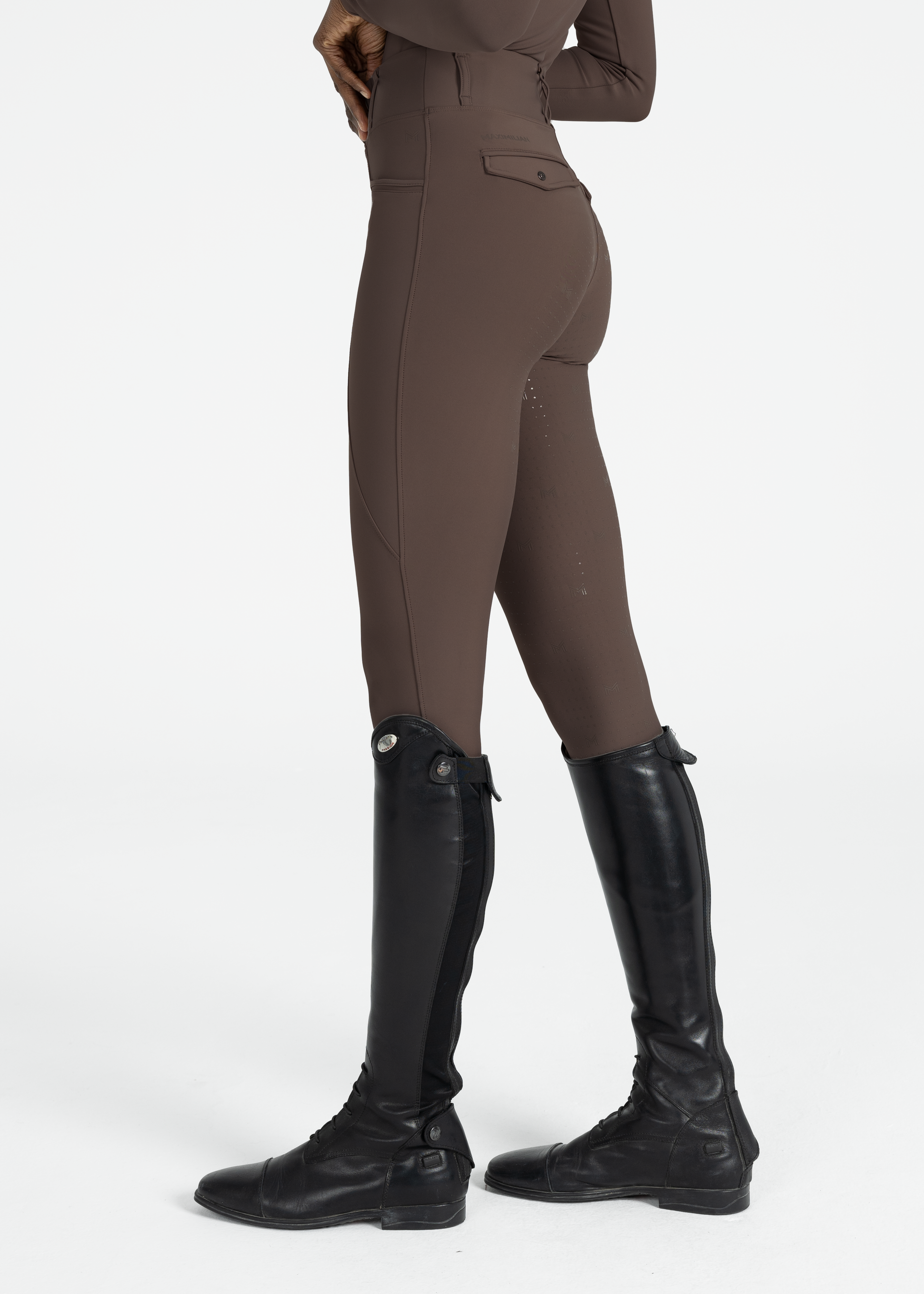 Mallas Maximilian Equestrian Pro leggings de equitación (Mocha) para equitación - vista 3