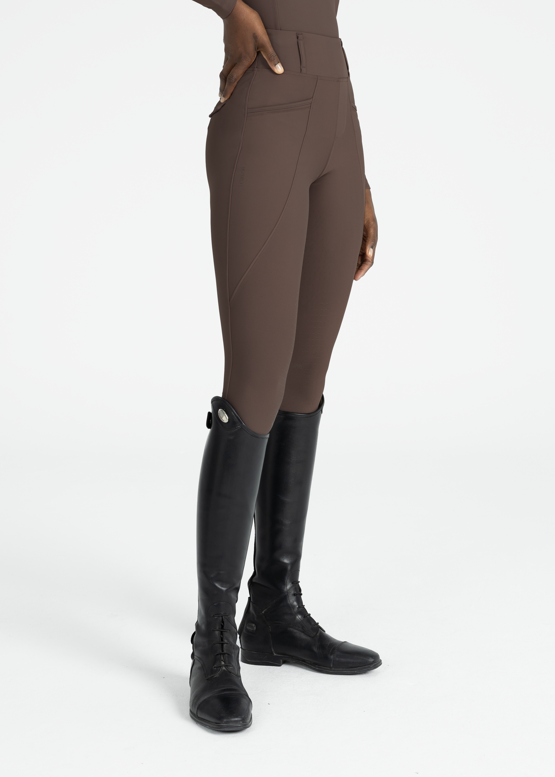 Mallas Maximilian Equestrian Pro leggings de equitación (Mocha) para equitación - vista 4