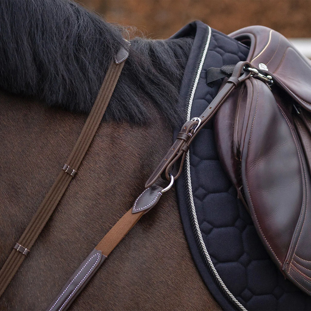 Pechopetral pechopetral luxury stitching QHP para equitación - vista 8