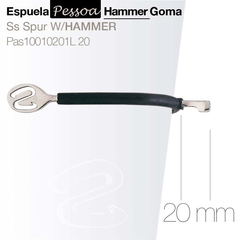Espuela Pessoa Hammer con Protector de Goma – 20 mm