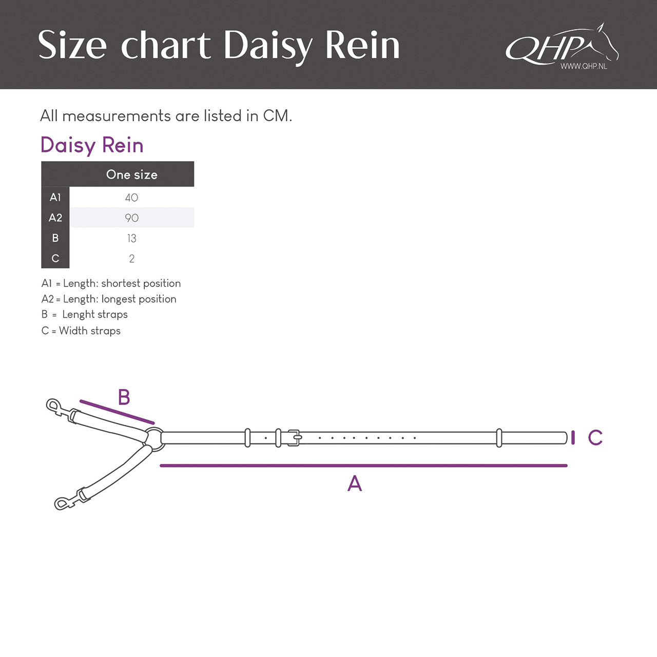 Riendas Daisy Rein QHP para equitación - vista 11