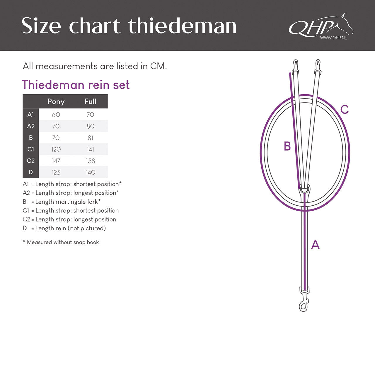 Riendas Thiedeman rein set QHP para equitación - vista 17
