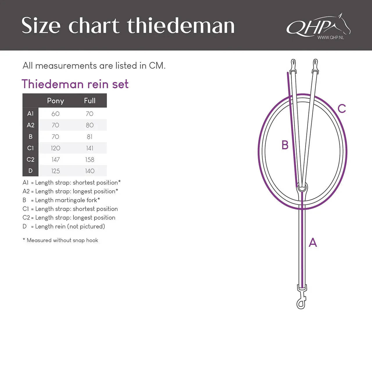 Riendas Thiedeman rein set QHP para equitación - vista 18