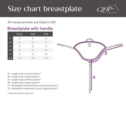 Pechopetral pechopetral con handle QHP para equitación - vista 3