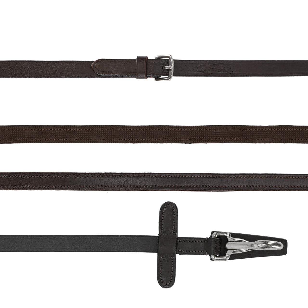 Riendas Rein Uno sided anti-slip con clip QHP para equitación - vista 3