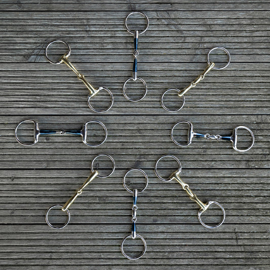 Embocaduras Loose anilla filete Anatomical QHP para equitación