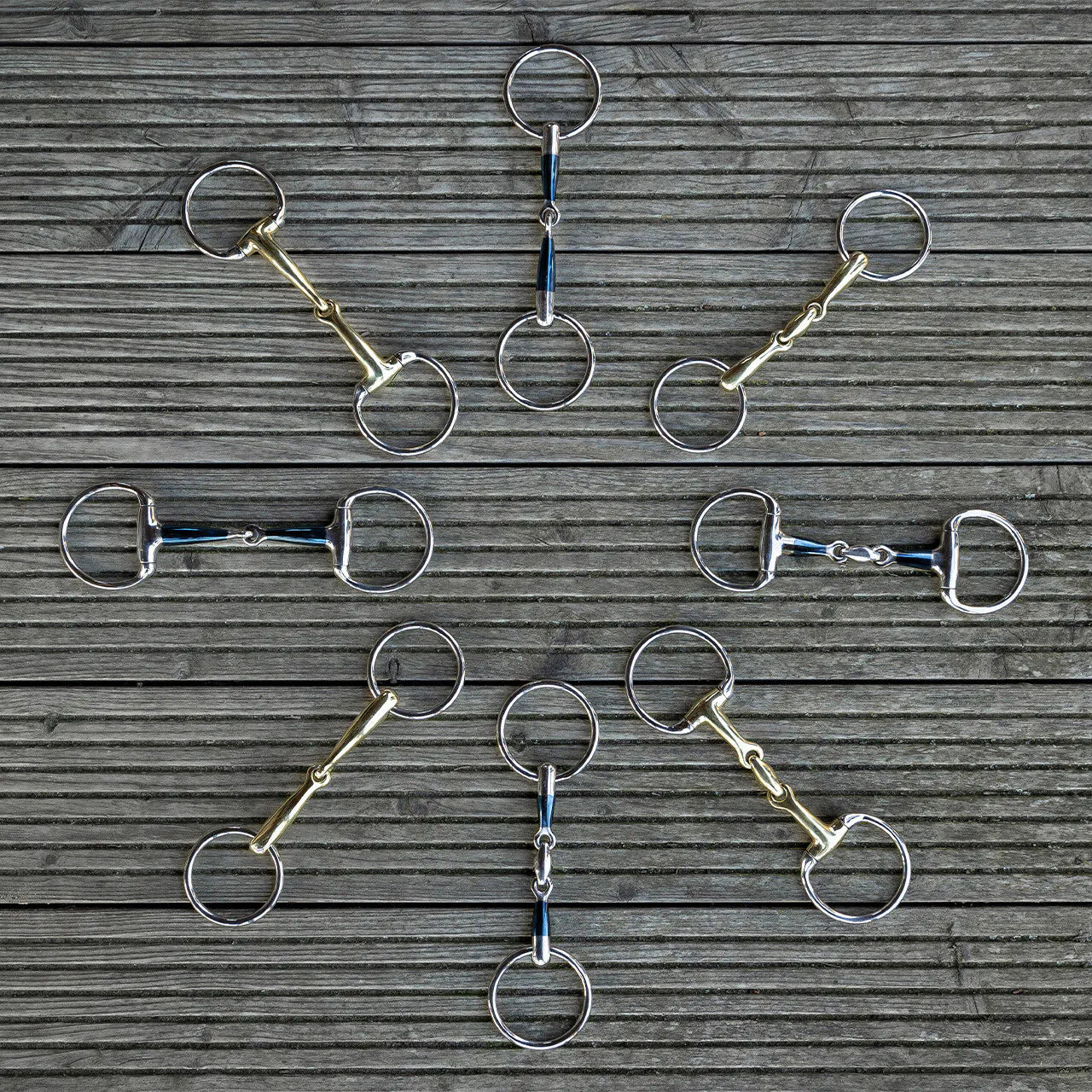 Embocaduras Loose anilla filete Anatomical QHP para equitación - vista 2