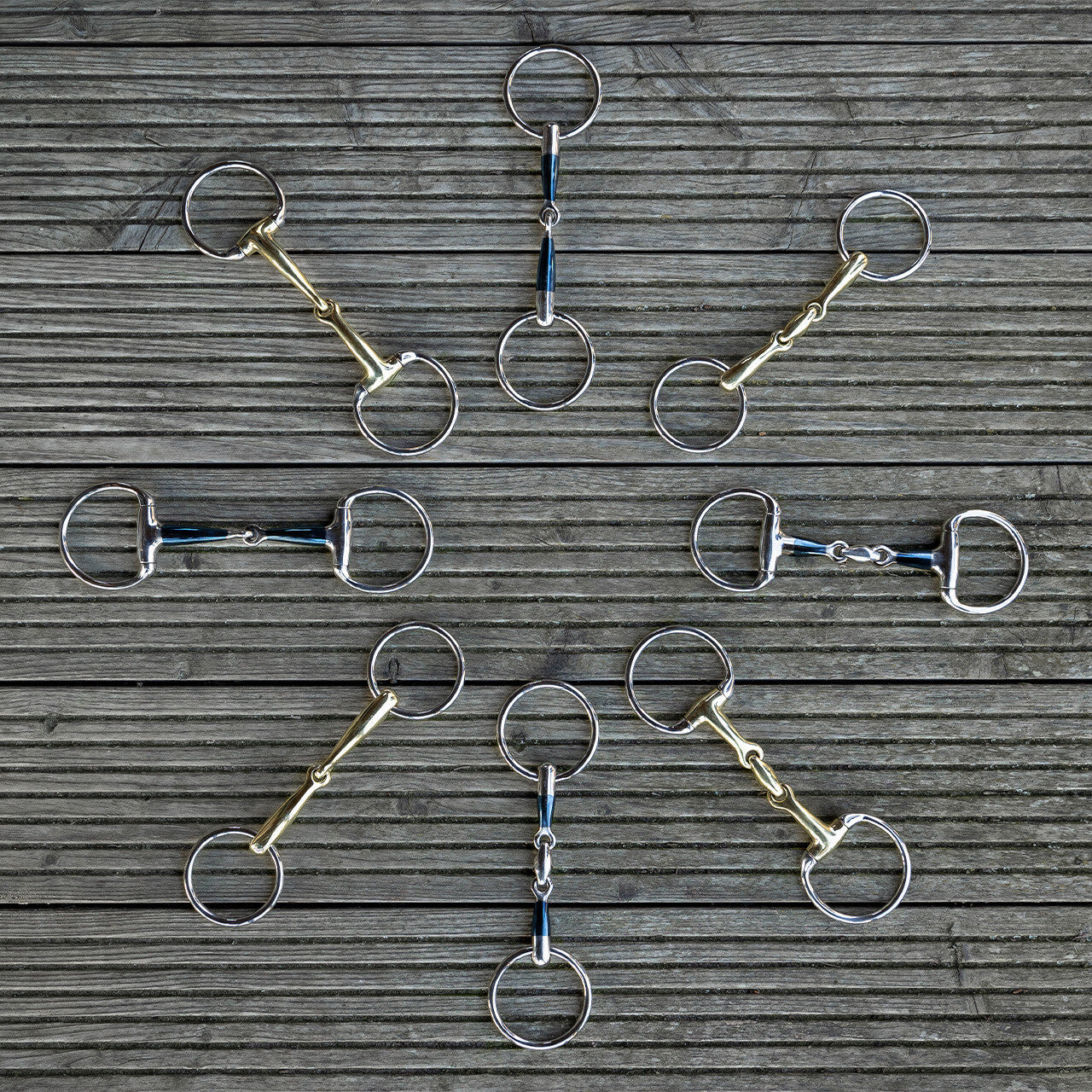 Embocaduras Loose anilla filete Anatomical QHP para equitación - vista 10