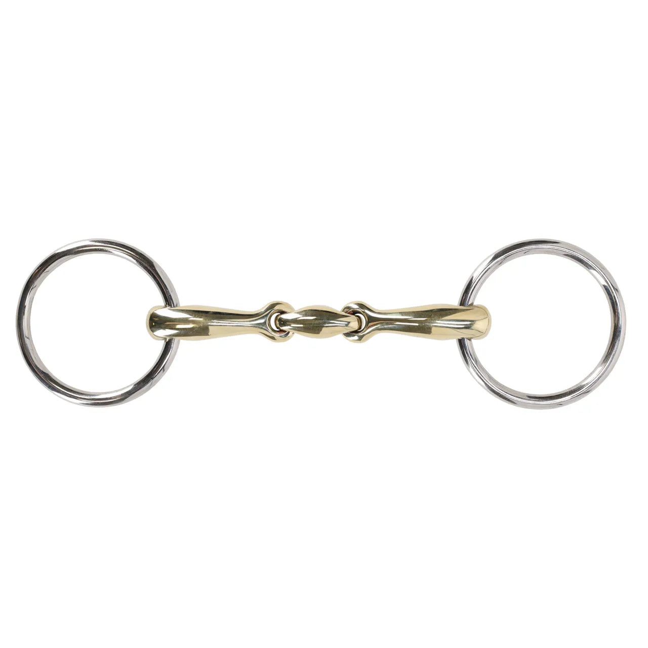 Embocaduras Loose anilla filete Anatomical double jointed QHP para equitación - vista 2