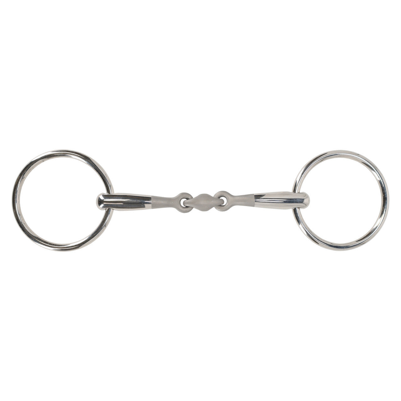 Embocaduras Loose anilla filete Anatomical double jointed QHP para equitación - vista 3