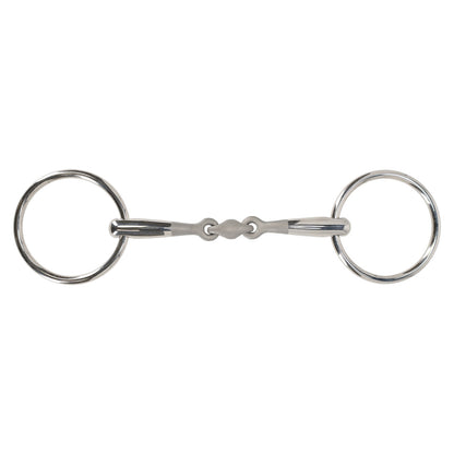 Embocaduras Loose anilla filete Anatomical double jointed QHP para equitación - vista 3