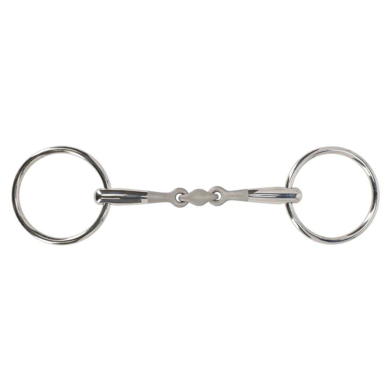 Embocaduras Loose anilla filete Anatomical double jointed QHP para equitación - vista 4