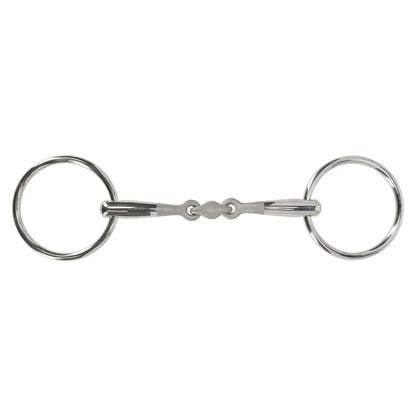Embocaduras Loose anilla filete Anatomical double jointed QHP para equitación - vista 4
