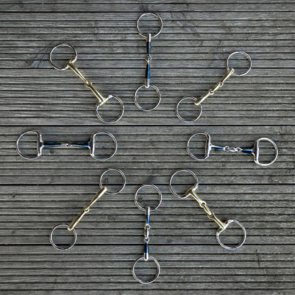 Embocaduras Loose anilla filete Anatomical double jointed QHP para equitación - vista 22