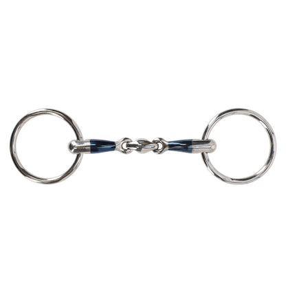 Embocaduras Loose anilla filete Anatomical double jointed QHP para equitación - vista 7