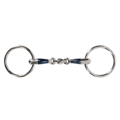 Embocaduras Loose anilla filete Anatomical double jointed QHP para equitación - vista 8