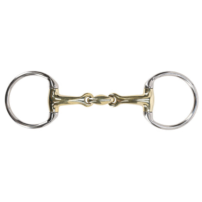 Embocaduras Eggbutt filete Anatomical double jointed QHP para equitación - vista 5