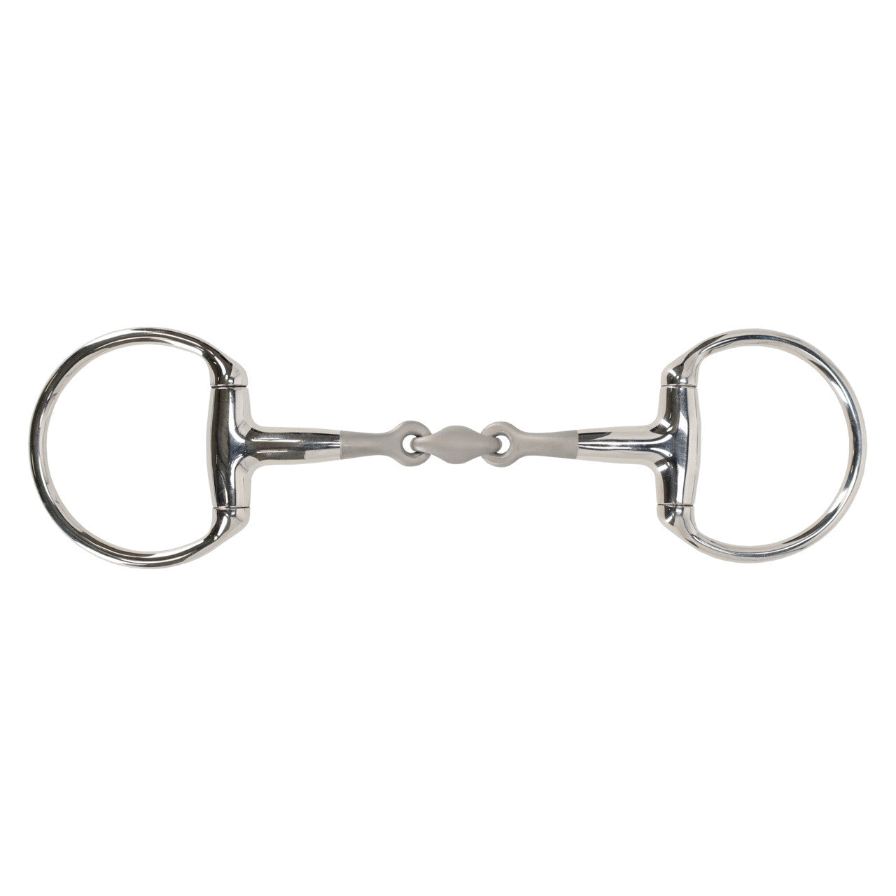 Embocaduras Eggbutt filete Anatomical double jointed QHP para equitación - vista 2