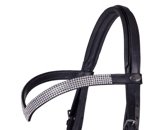 Cabezada inglesa Cabezada inglesa draft caballo Elegance incl. reins QHP para equitación