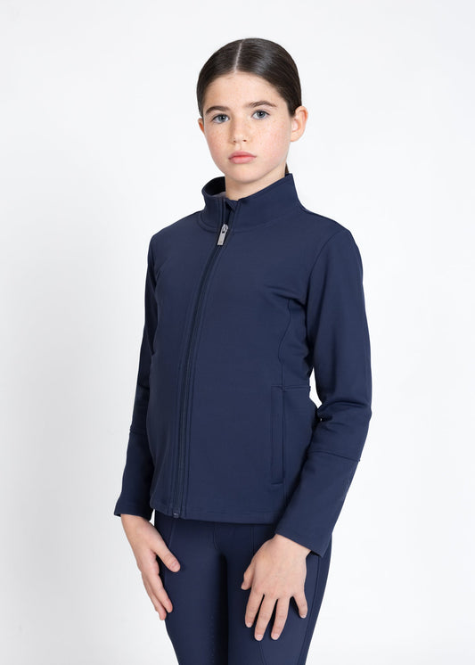 Maximilian Equestrian YR Vera Fleeced chaqueta (Navy) para equitación
