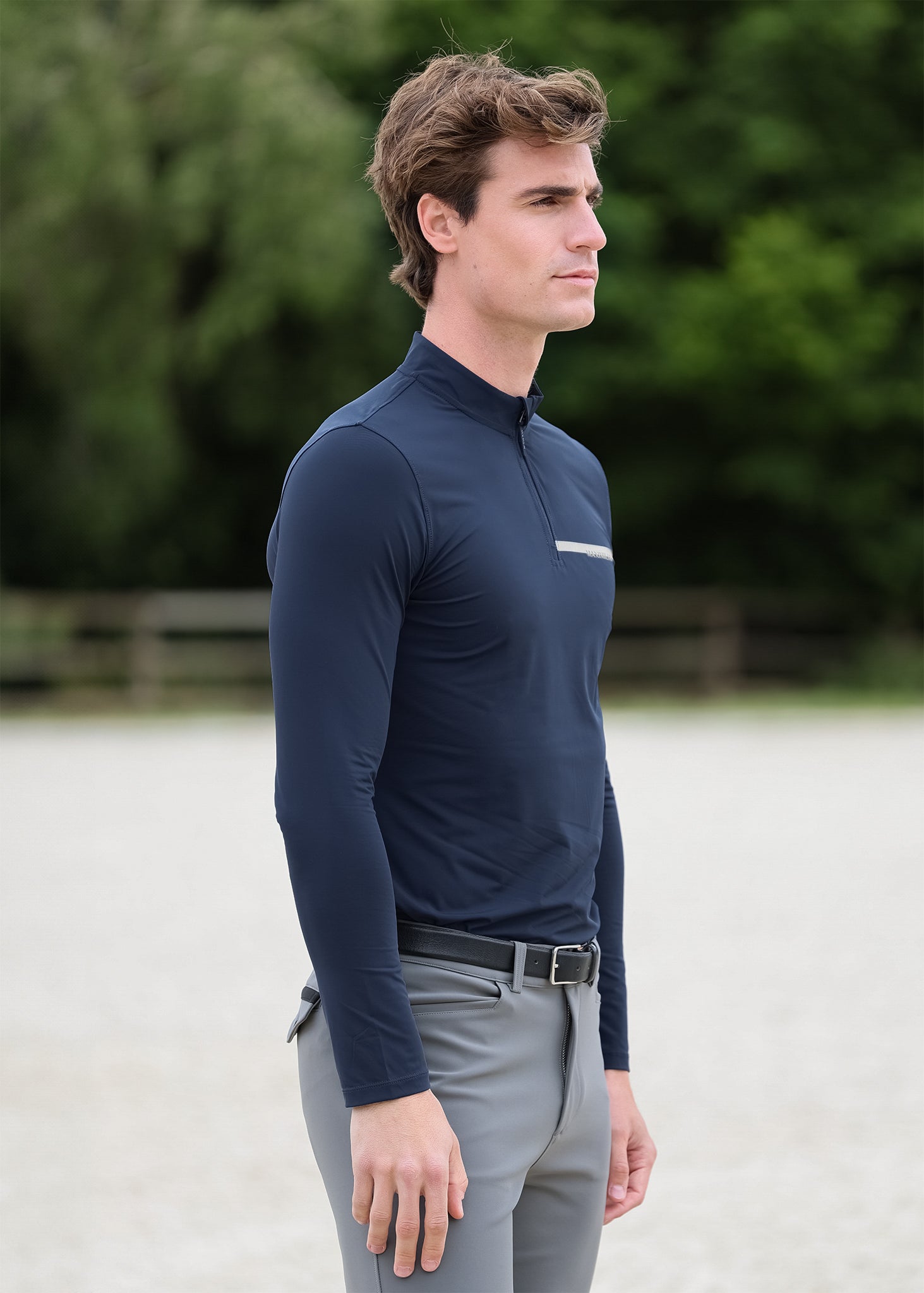 Camiseta técnica Maximilian Equestrian Men Sunblocker Shirt (Navy) detalle 3